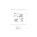 Tabuleiro de Xadrez para Damas em Cristal Acrílico Fabricado na Itália - Smanto Viadurini