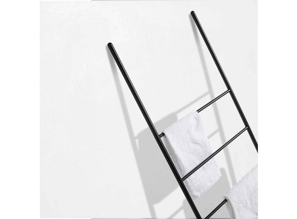 Escada de toalha design moderno em metal branco ou preto - Oppalà Viadurini