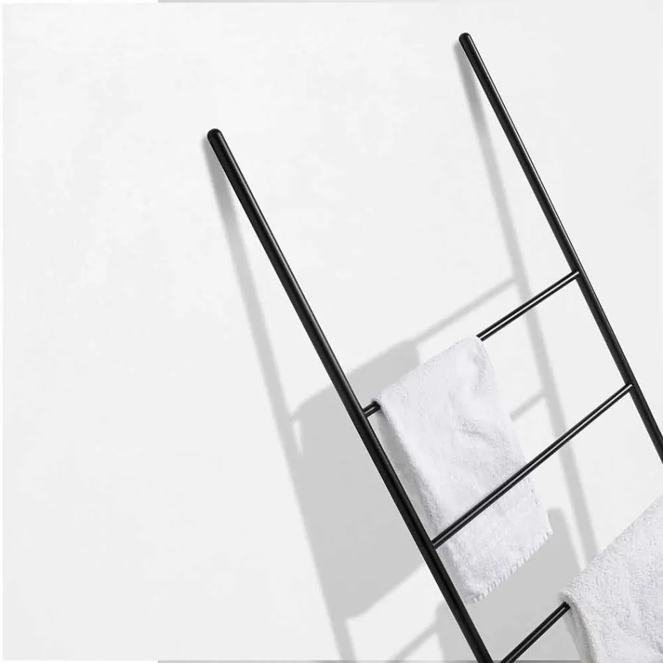 Escada de toalha design moderno em metal branco ou preto - Oppalà Viadurini