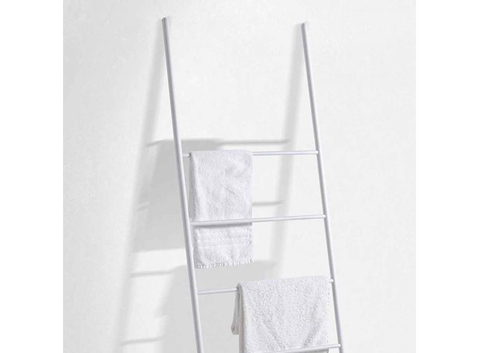 Escada de toalha design moderno em metal branco ou preto - Oppalà Viadurini