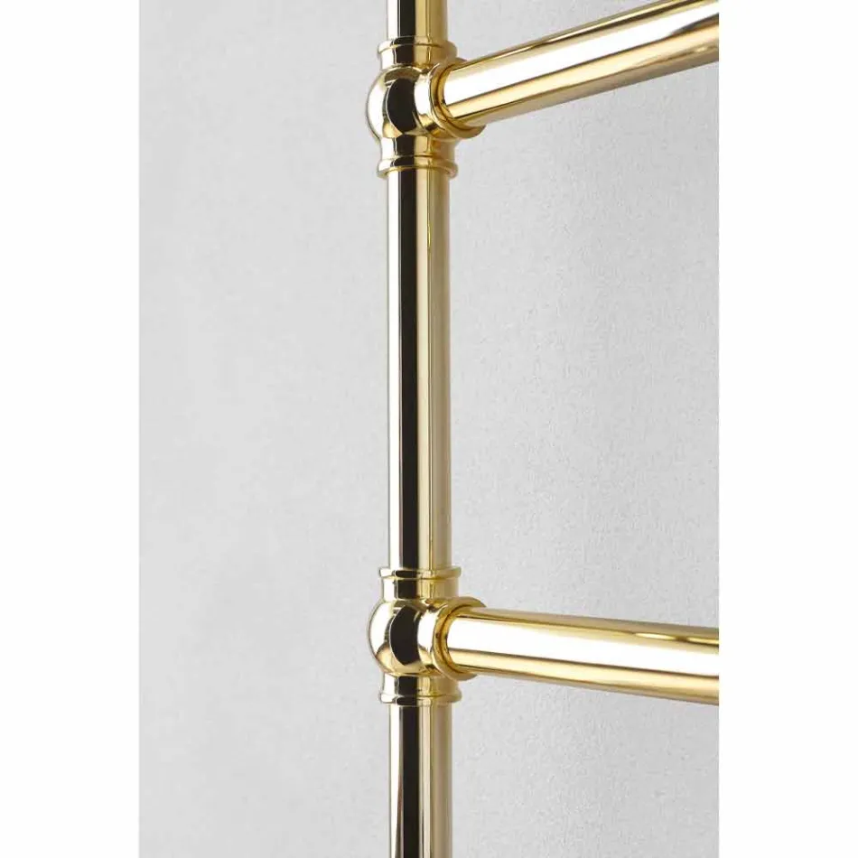 Tubo de latão aquecedor de toalhas modular hidráulico dourado 311 W - Caesar Viadurini