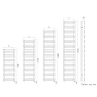 Toalheiro elétrico com resistências horizontais, fabricado na Itália - Amaretti Viadurini