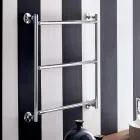 Toalheiro aquecido elétrico cromado, design moderno, Gaia by Scirocco H Viadurini