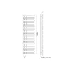 Aquecedor de toalhas hidráulico em aço carbono fabricado na Itália - Cerejas Ácidas Viadurini