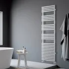 Toalheiro hidráulico em aço com acabamento branco puro, fabricado na Itália - Limão Viadurini