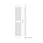 Aquecedor de Toalhas Misto Fabricado em Aço Carbono - Macio Viadurini