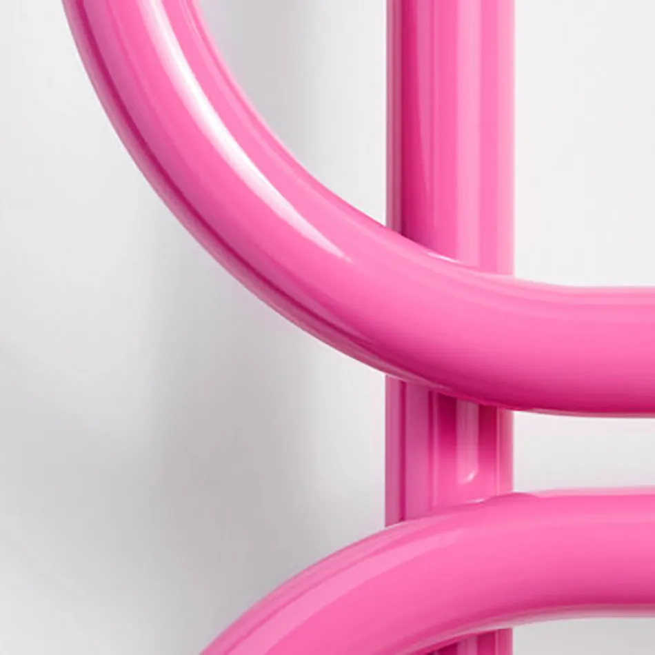 Escada Hidráulica Aquecedora de Toalhas em Aço Plano Colorido Fabricado na Itália - Corrente Viadurini