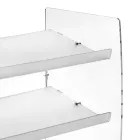 Sapateira Nerina de 3 níveis em acrílico transparente, fabricada na Itália. Viadurini