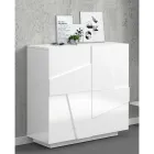 Sapateiro alto ou baixo em design de madeira sustentável com 2 ou 4 portas - Fjona Viadurini