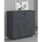 Sapateiro alto ou baixo em design de madeira sustentável com 2 ou 4 portas - Fjona Viadurini