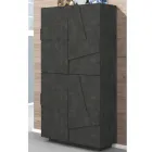 Sapateiro alto ou baixo em design de madeira sustentável com 2 ou 4 portas - Fjona Viadurini