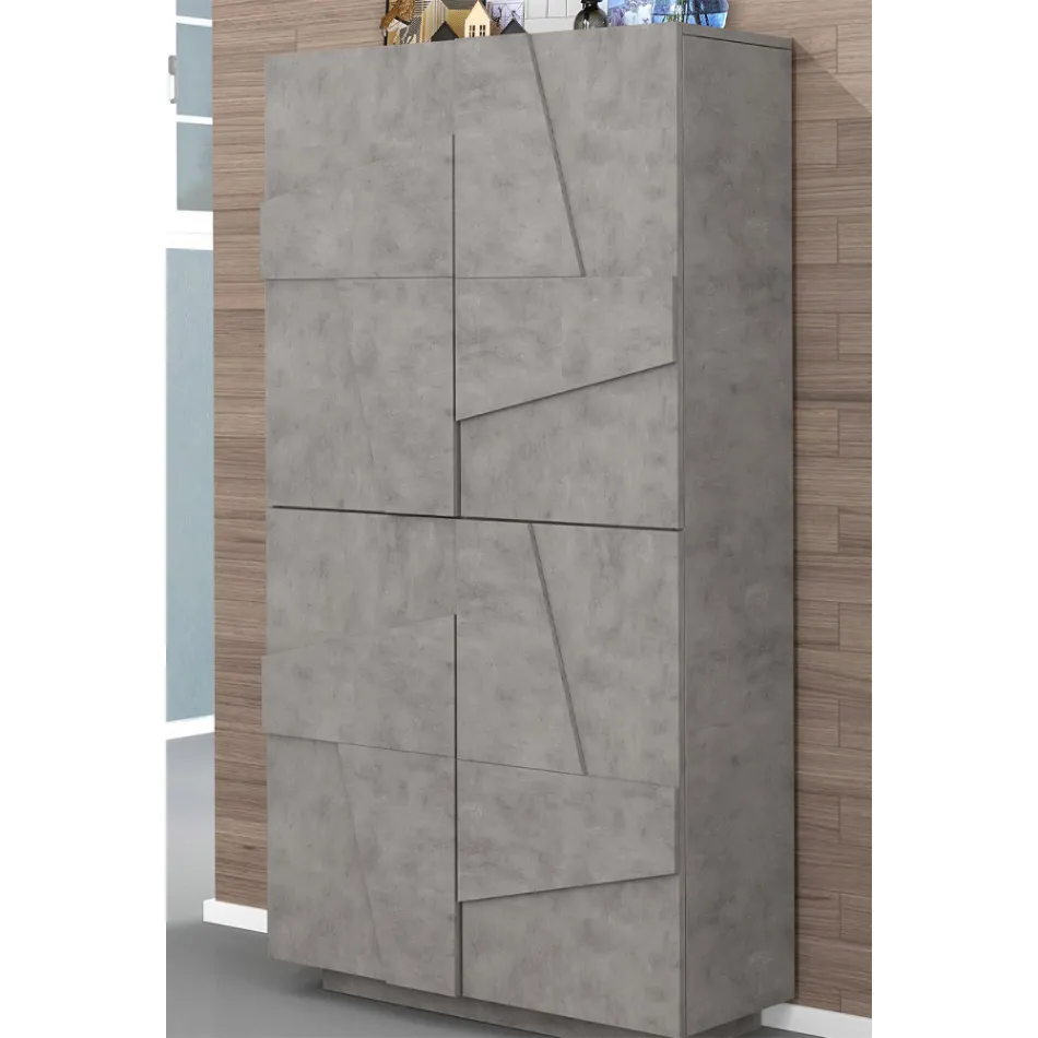 Sapateiro alto ou baixo em design de madeira sustentável com 2 ou 4 portas - Fjona Viadurini