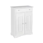 Sapateira com 1 gaveta e 2 portas de madeira Made in Italy - Lasa Viadurini