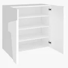 Sapateira interna com 2 portas de melamina fabricada na Itália - Naditza Viadurini