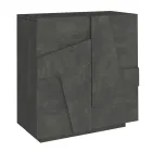 Sapateira interna com 2 portas de melamina fabricada na Itália - Naditza Viadurini