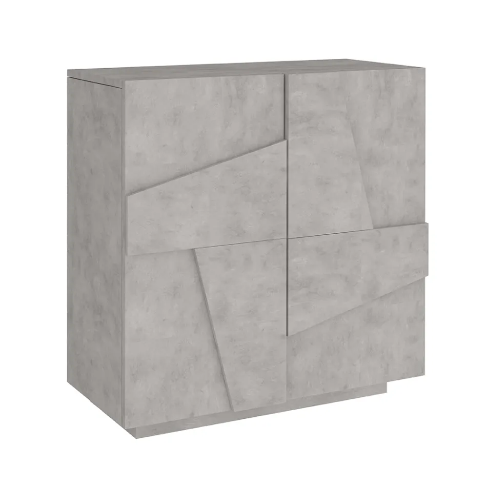 Sapateira interna com 2 portas de melamina fabricada na Itália - Naditza Viadurini