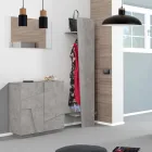 Sapateira interna com 2 portas de melamina fabricada na Itália - Naditza Viadurini