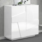 Sapateira interna com 2 portas de melamina fabricada na Itália - Naditza Viadurini