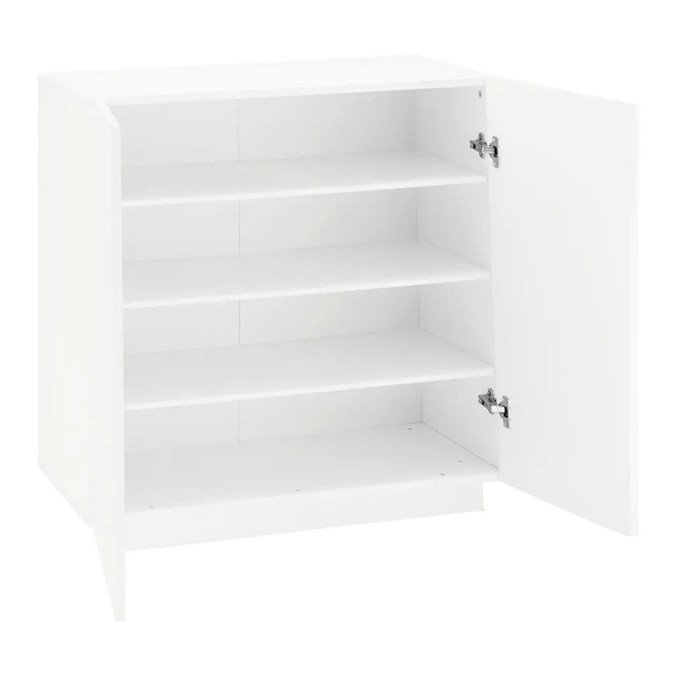 Sapateira para Sala com 2 Portas em Melamina Made in Italy - Popilio Viadurini