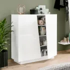 Sapateira para Sala com 2 Portas em Melamina Made in Italy - Popilio Viadurini