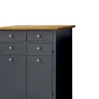 Sapateira em madeira folheada Toulipier Made in Italy - Visnus Viadurini