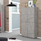 Sapateira interna de melamina com 4 portas fabricada na Itália - Naditza Viadurini