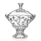 Caixa de Doces e Central de Cristal Ecológico 2 Peças - Magnolio Viadurini