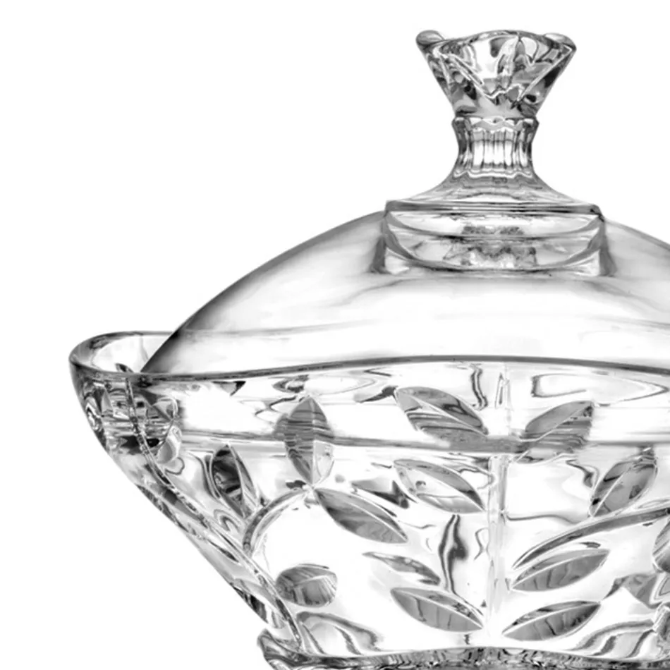 Caixa de Doces e Central de Cristal Ecológico 2 Peças - Magnolio Viadurini