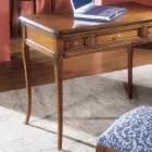 Secretária com 3 Gavetas em Madeira Bassano France Made in Italy - Adon Viadurini