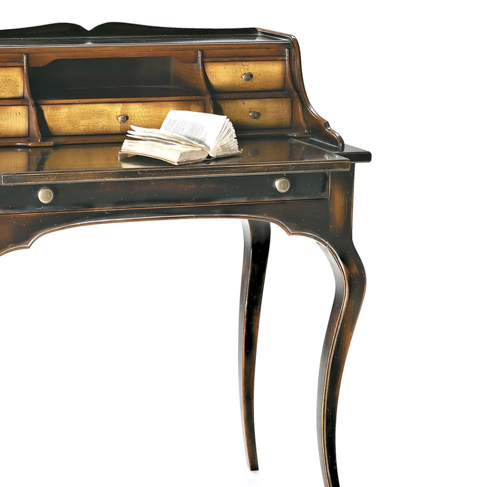 Secretária com 5 Gavetas e Tampo Removível Made in Italy - Maia Viadurini