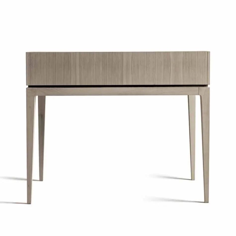 Escrivaninha design moderno em madeira de nogueira, W 105 x D 65 cm, Acario Viadurini