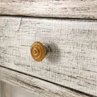 Secretária Feita à Mão em Madeira Maciça com 4 Gavetas Made in Italy - Amela Viadurini