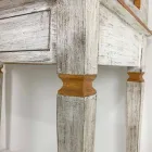 Secretária Feita à Mão em Madeira Maciça com 4 Gavetas Made in Italy - Amela Viadurini