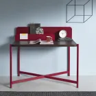 Mesa Moderna em Metal Colorido e Madeira de Carvalho de Design Italiano - Nadin Viadurini