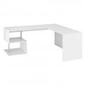 Mesa de canto moderna em madeira branca brilhante ou design de ardósia - Michel