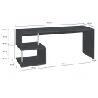 Mesa Branca ou Ardósia em Madeira Design Italiano 3 Tamanhos - Michel Viadurini