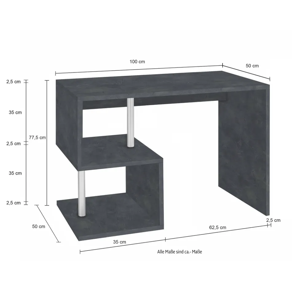 Mesa Branca ou Ardósia em Madeira Design Italiano 3 Tamanhos - Michel Viadurini