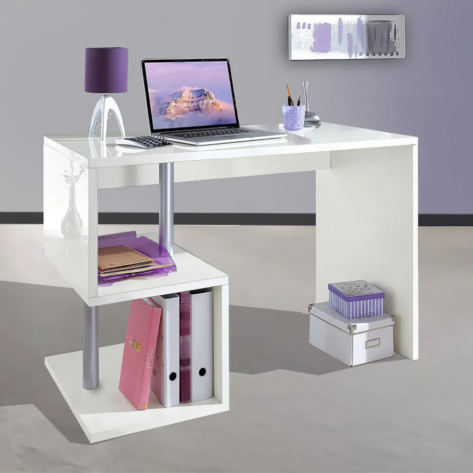 Mesa Branca ou Ardósia em Madeira Design Italiano 3 Tamanhos - Michel Viadurini