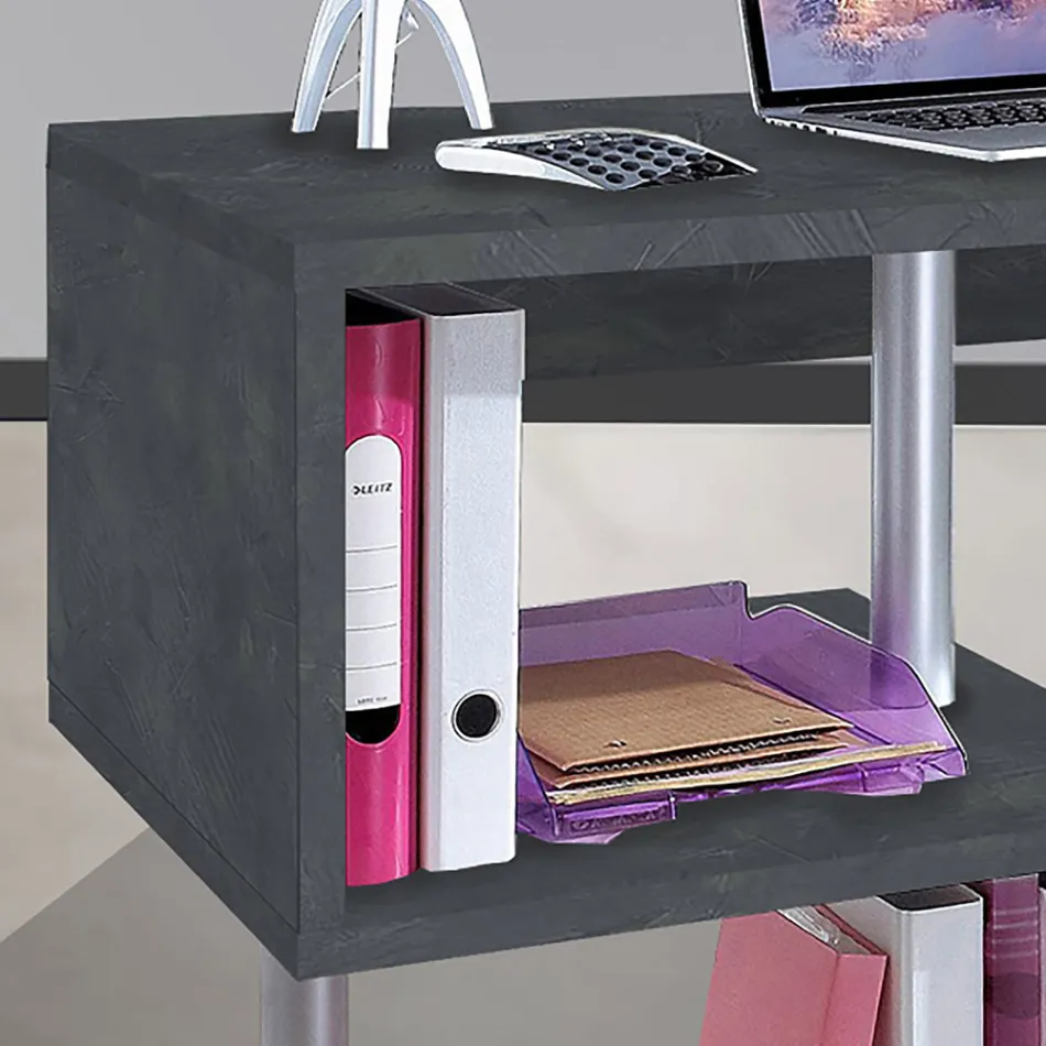 Mesa Branca ou Ardósia em Madeira Design Italiano 3 Tamanhos - Michel Viadurini