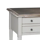 Secretária com 5 Gavetas em Madeira Maciça Made in Italy - Fontus Viadurini