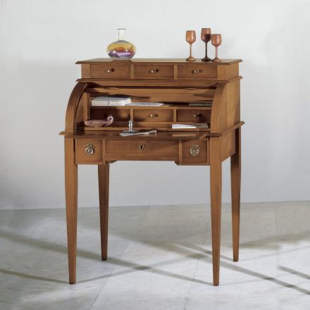 Secretária com 6 gavetas externas, 3 gavetas internas e 1 compartimento Made in Italy - Marte Viadurini