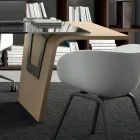 Secretária com tampo de vidro Andrea Stramigioli - Frafalla Viadurini