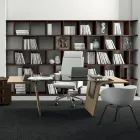 Secretária com tampo de vidro Andrea Stramigioli - Frafalla Viadurini