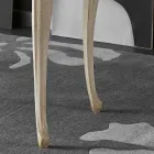 Escrivaninha Luxo de Madeira para Sala de Estar com 5 Gavetas Feita na Itália - Caligola Viadurini