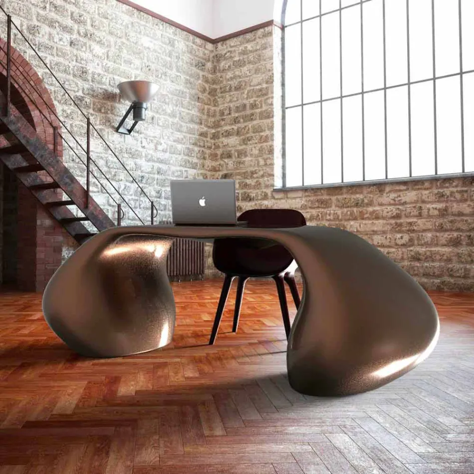 Mesa de escritório moderna fabricada na Itália, Telese Viadurini