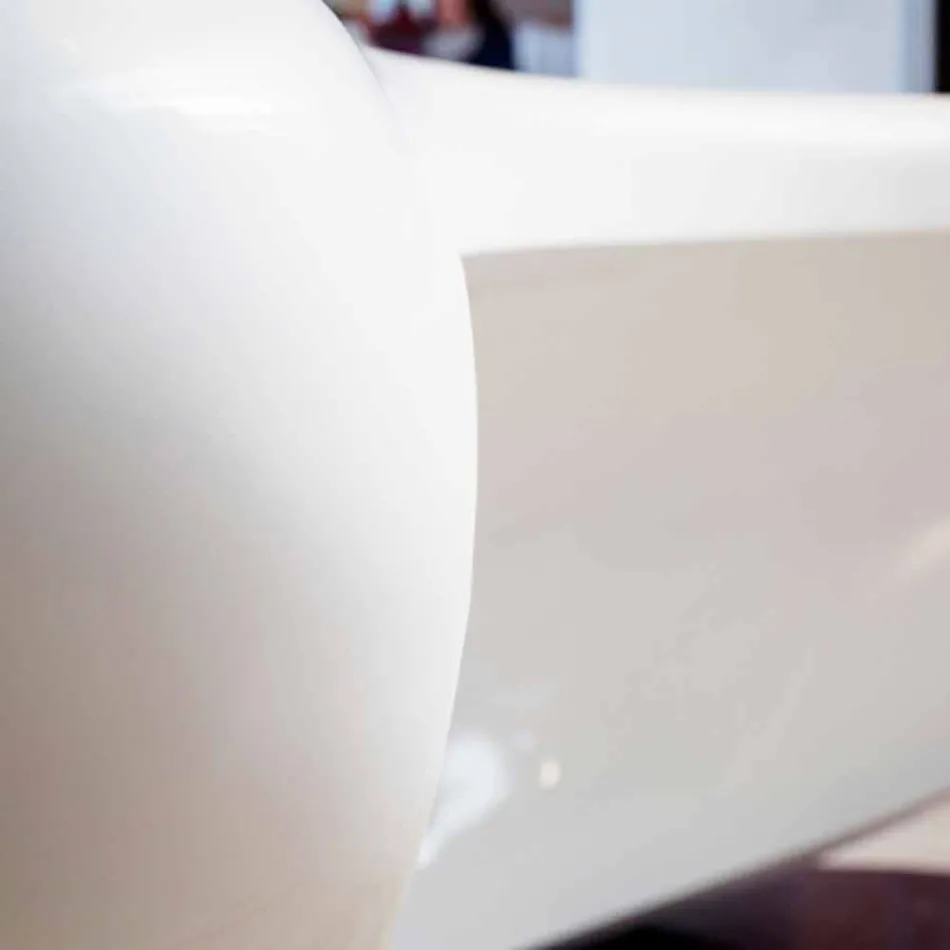 Mesa de escritório de design moderno Boomerang made in Italy Viadurini