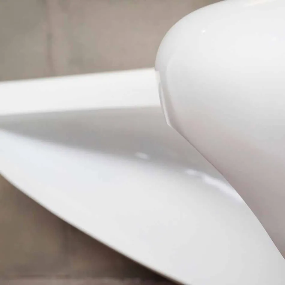 Mesa de escritório de design moderno Boomerang made in Italy Viadurini