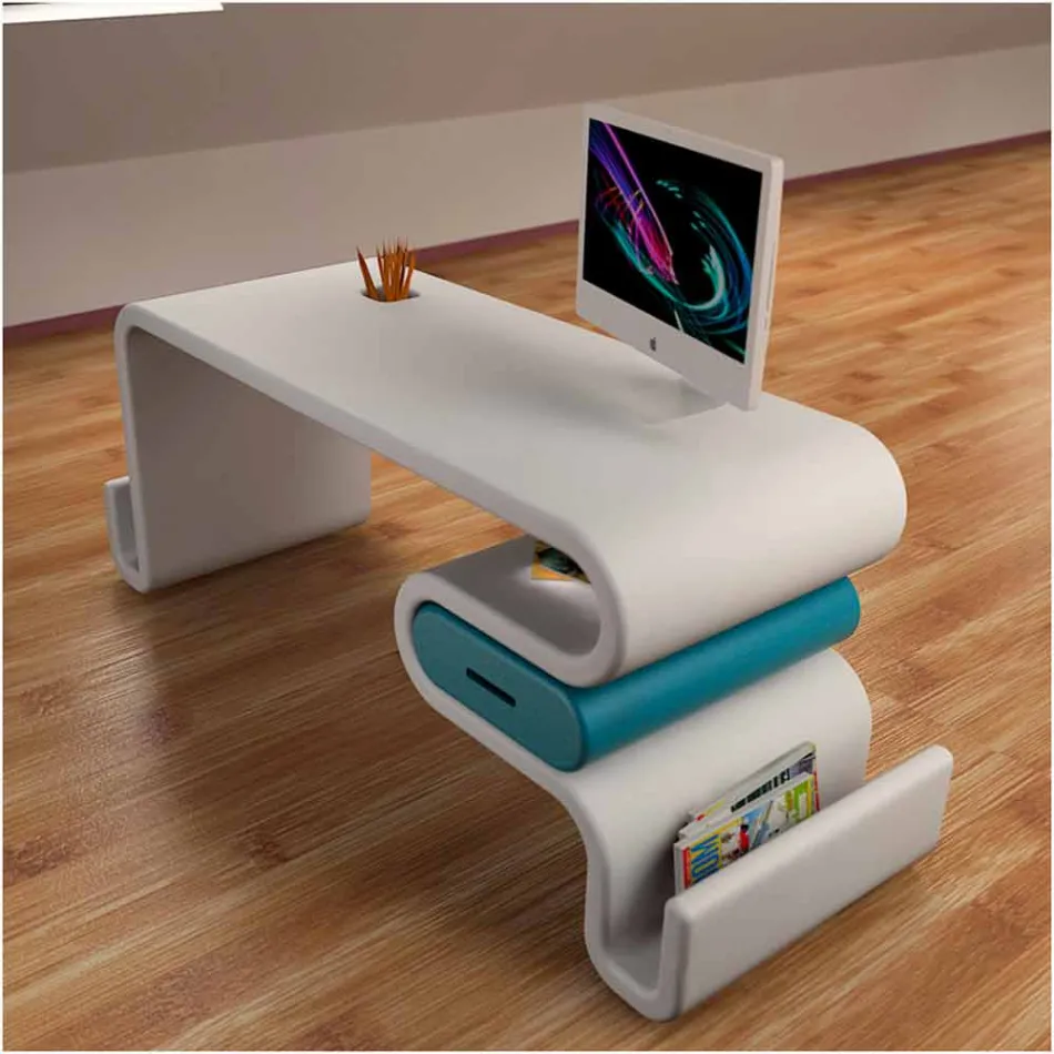 Modern Design Desk Flex Feito na Itália Viadurini