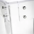 Mesa de Plexiglass Transparente Design Moderno Feito na Itália - Vichy Viadurini