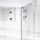 Mesa de Plexiglass Transparente Design Moderno Feito na Itália - Vichy Viadurini